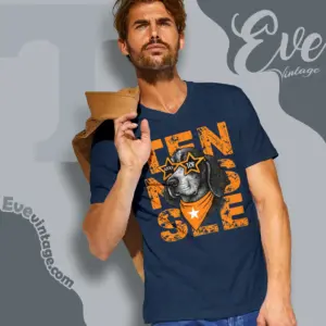 Tennessee Volunteers Top Dog Rocky Top V Neck TShirt