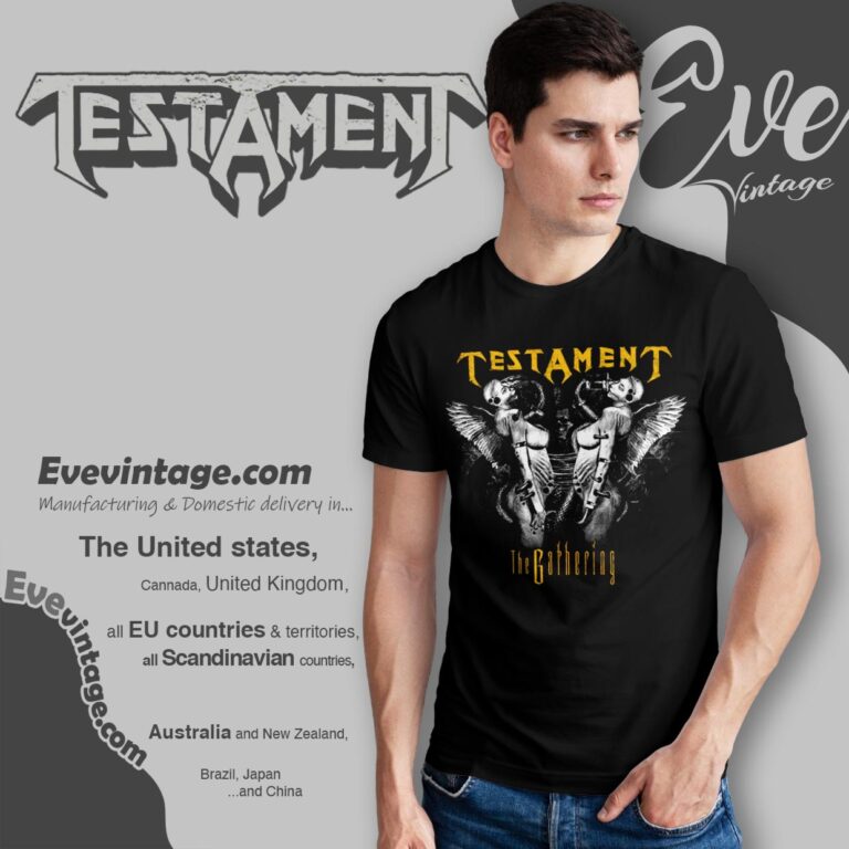 Testament The Gathering Album Shirt T shirt Testament The Gathering Album Shirt T shirt