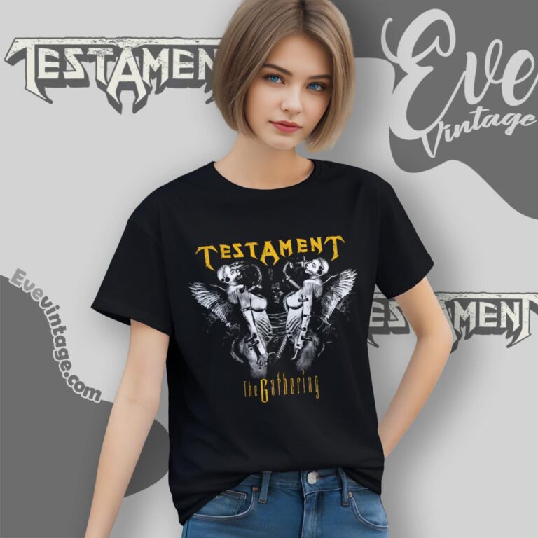 Testament The Gathering Album Shirt Women T shirt Testament The Gathering Album Shirt Women T shirt
