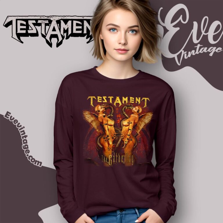 Testament The Gathering Shirt Twin Torment Edition Long Sleeve Tee Testament The Gathering Shirt Twin Torment Edition Long Sleeve Tee