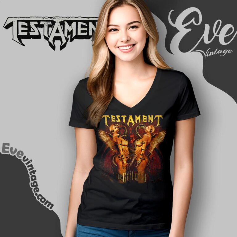 Testament The Gathering Shirt Twin Torment Edition V Neck TShirt Testament The Gathering Shirt Twin Torment Edition V Neck TShirt