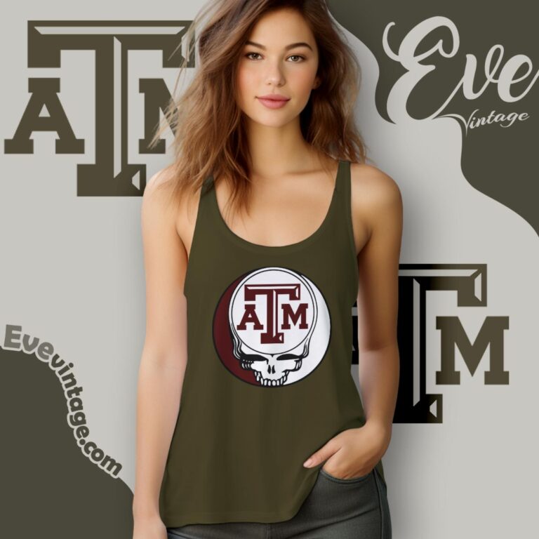 Texas Am University Steal Your Face Grateful Dead Shirt Tank Top Racerback Texas Am University Steal Your Face Grateful Dead Shirt Tank Top Racerback