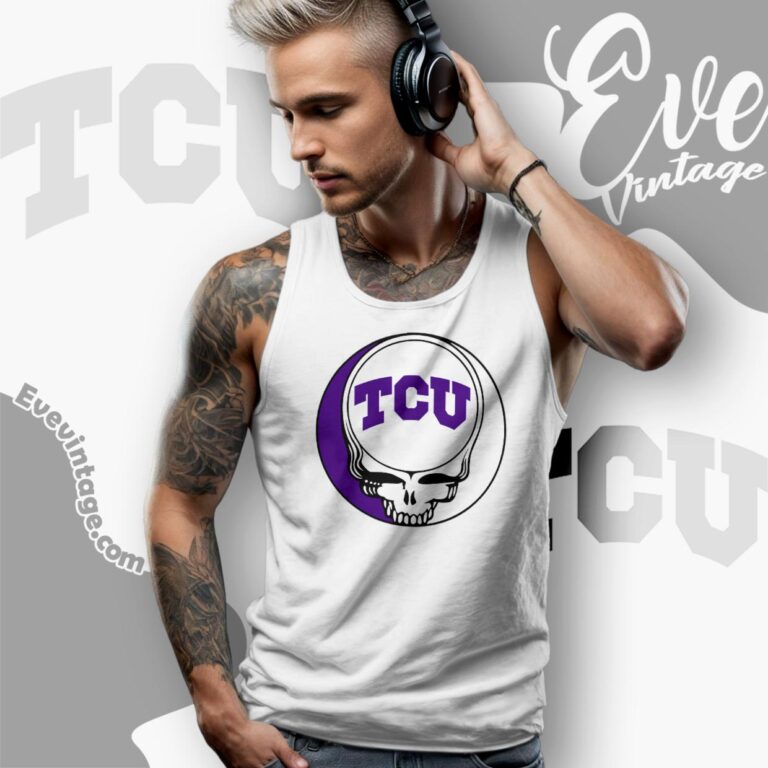Texas Christian University Steal Your Face Grateful Dead Shirt Tank Top Racerback Texas Christian University Steal Your Face Grateful Dead Shirt Tank Top Racerback