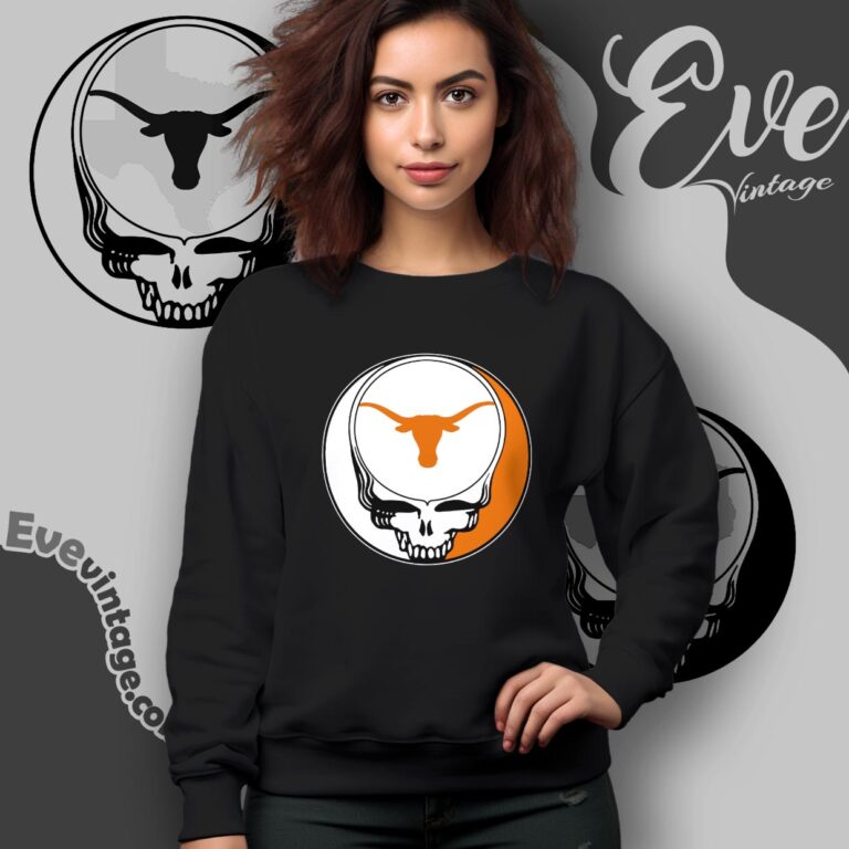 Texas Longhorns Steal Your Face Stealie Shirt Sweatshirt Texas Longhorns Steal Your Face Stealie Shirt Sweatshirt