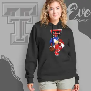 Texas Tech Red Raiders Sonic The Hedgehog Basketball Hoodie