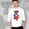 Texas Tech Red Raiders Sonic The Hedgehog Basketball Long Sleeve Tee