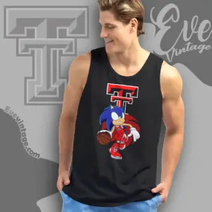 Texas Tech Red Raiders Sonic The Hedgehog Basketball Tank Top Racerback