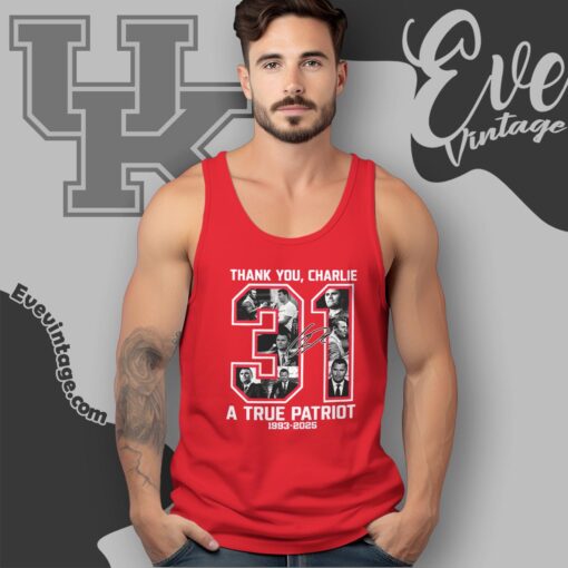 Thank You Charlie 31 Tribute Shirt – A True Patriot Red Freedom Tee