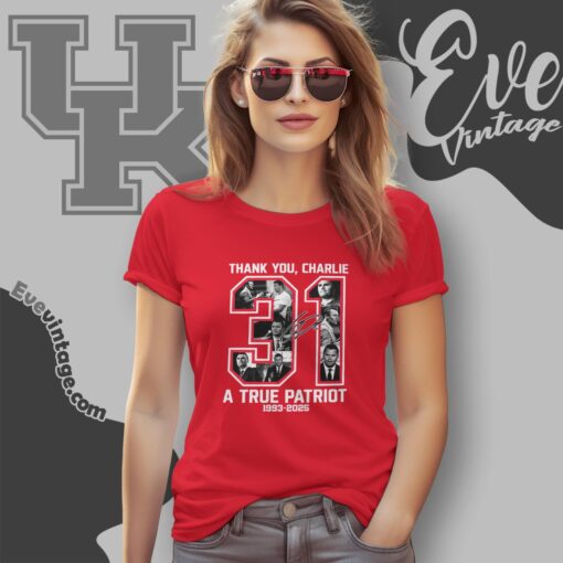 Thank You Charlie 31 Tribute Shirt – A True Patriot Red Freedom Tee