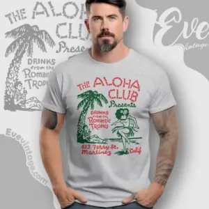 The Aloha Club Shirt Martinez Tiki Bar T shirt