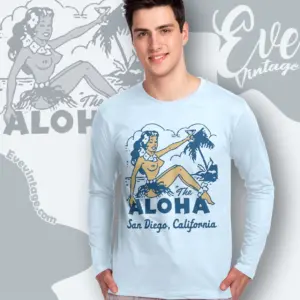 The Aloha Shirt San Diego Tiki Bar Long Sleeve Tee