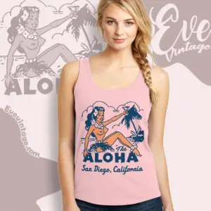 The Aloha Shirt San Diego Tiki Bar Tank Top Racerback