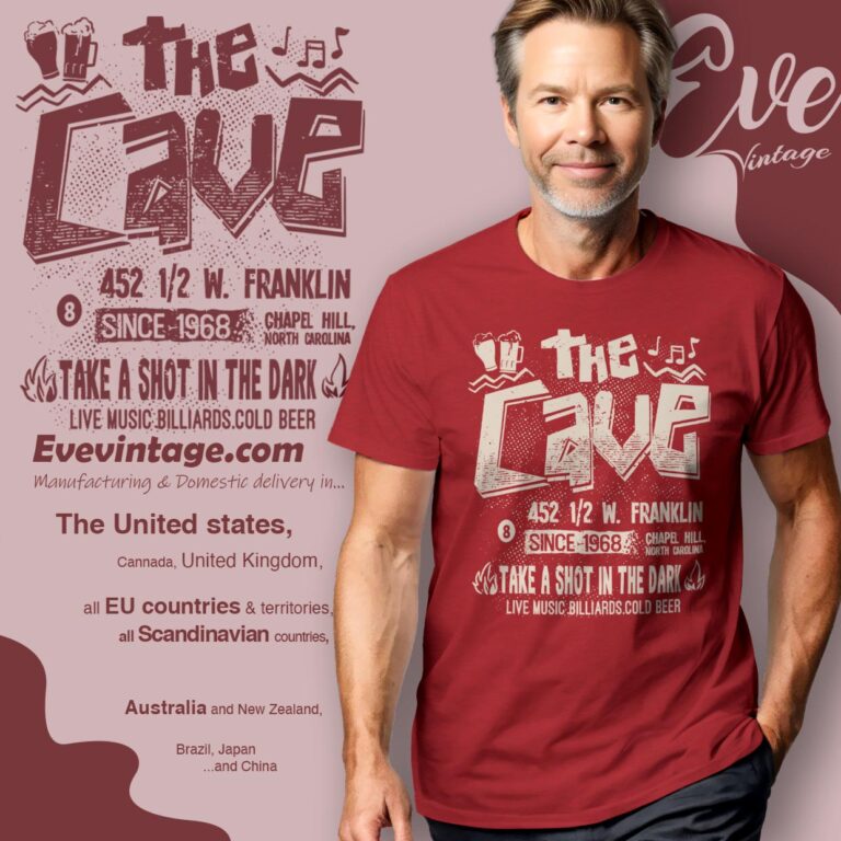 The Cave Bar Shirt North Carolina Dive Bar T shirt The Cave Bar Shirt North Carolina Dive Bar T shirt