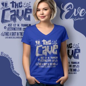 The Cave Bar Shirt North Carolina Dive Bar V Neck TShirt