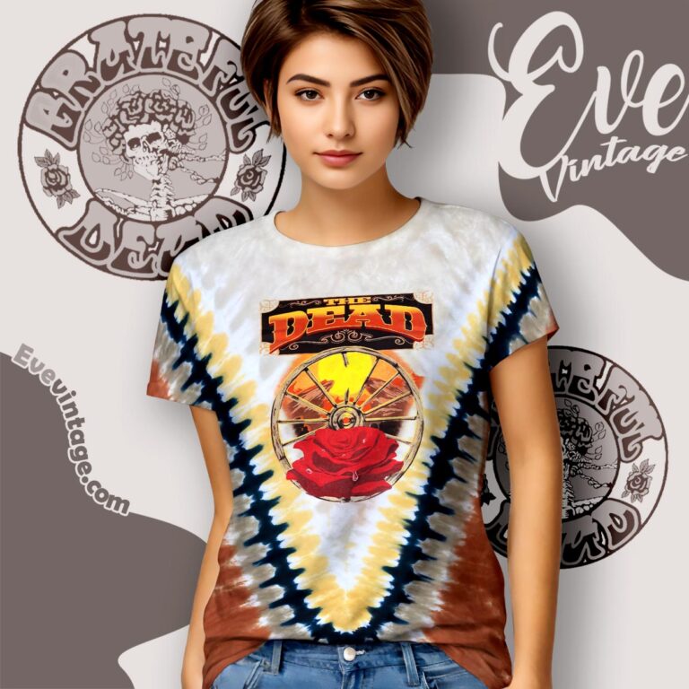 The Dead Red Rocks 2004 Colorado Tie dye Women T shirt The Dead Red Rocks 2004 Colorado Tie dye Women T shirt