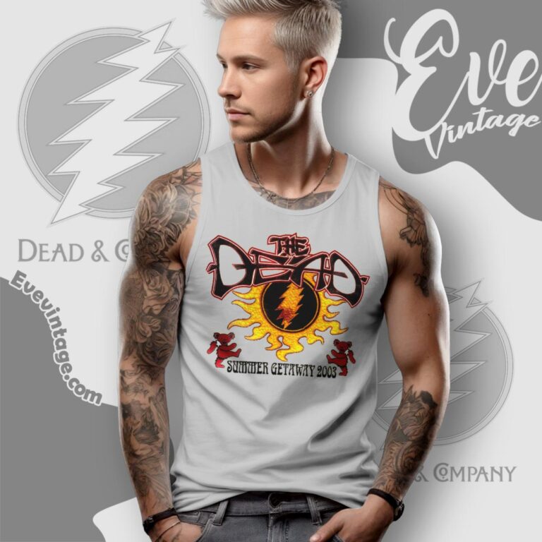 The Dead Summer Getaway 2003 Tour Shirt Tank Top Racerback The Dead Summer Getaway 2003 Tour Shirt Tank Top Racerback