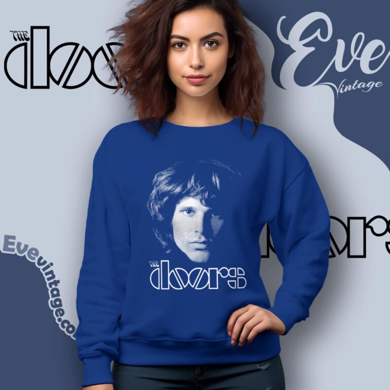 The Doors Jim Halftone Portrait Shirt Sweatshirt The Doors Jim Halftone Portrait Shirt Sweatshirt