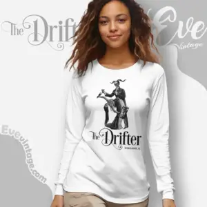 The Drifter Bar Shirt Chicago Dive Bar Long Sleeve Tee