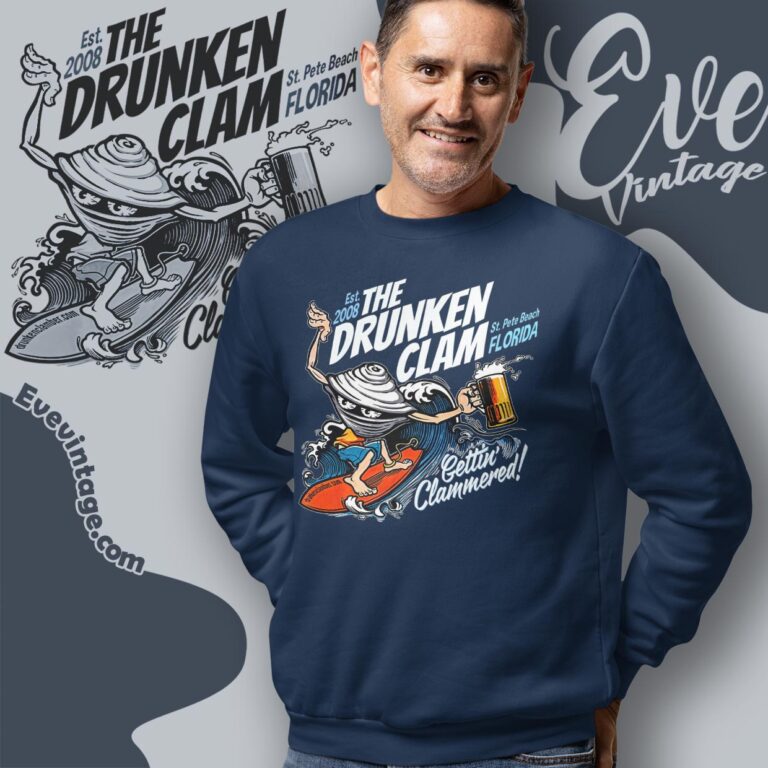 The Drunken Clam Shirt Florida Dive Bar Sweatshirt The Drunken Clam Shirt Florida Dive Bar Sweatshirt
