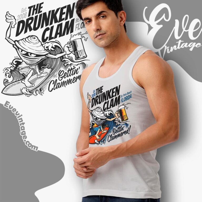 The Drunken Clam Shirt Florida Dive Bar Tank Top Racerback The Drunken Clam Shirt Florida Dive Bar Tank Top Racerback