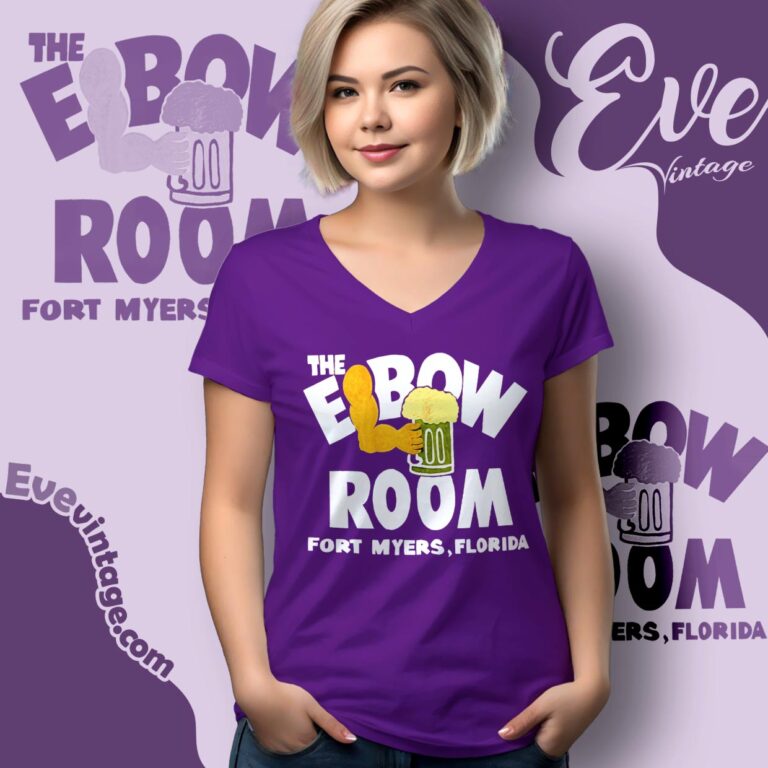 The Elbow Room Bar Shirt – Fort Myers Florida Dive Bar V Neck TShirt The Elbow Room Bar Shirt – Fort Myers Florida Dive Bar V Neck TShirt