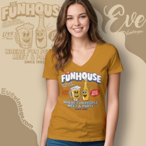 The Funhouse Pub Shirt Bethlehem Pa Dive Bar V Neck TShirt