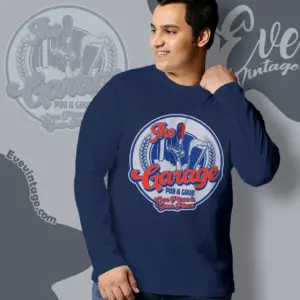 The Garage Pub Grub Shirt Oconto Wi Dive Bar Long Sleeve Tee