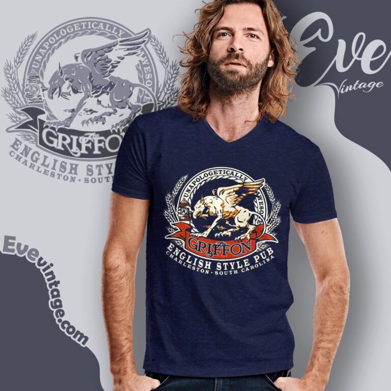 The Griffon Pub Shirt South Carolina Dive Bar V Neck TShirt The Griffon Pub Shirt South Carolina Dive Bar V Neck TShirt