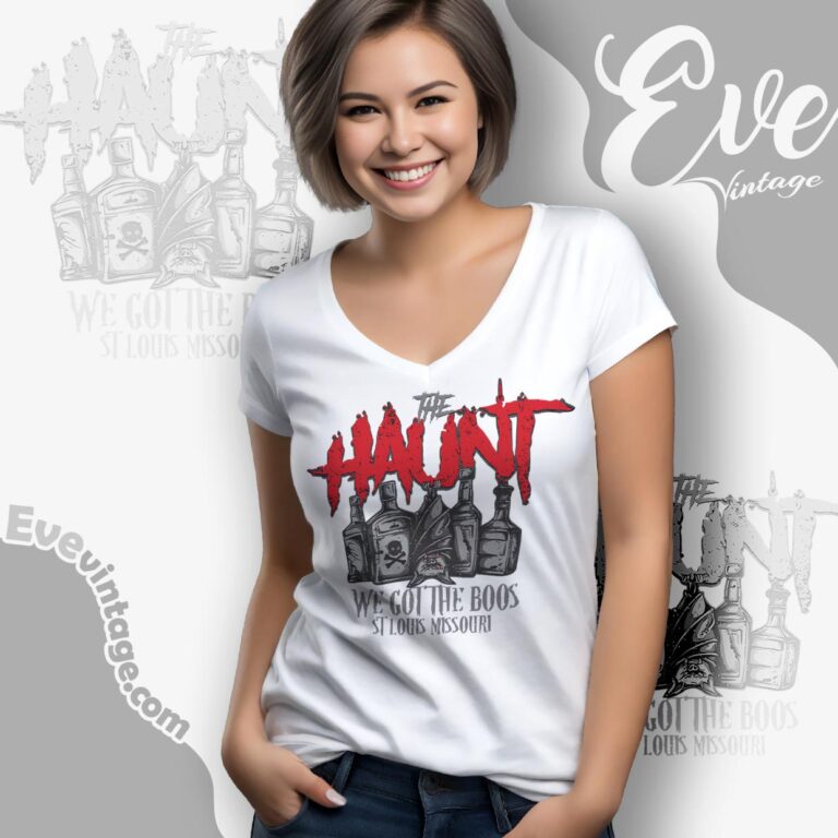 The Haunt Bar Shirt St Louis Missouri Dive Bar V Neck TShirt The Haunt Bar Shirt St Louis Missouri Dive Bar V Neck TShirt