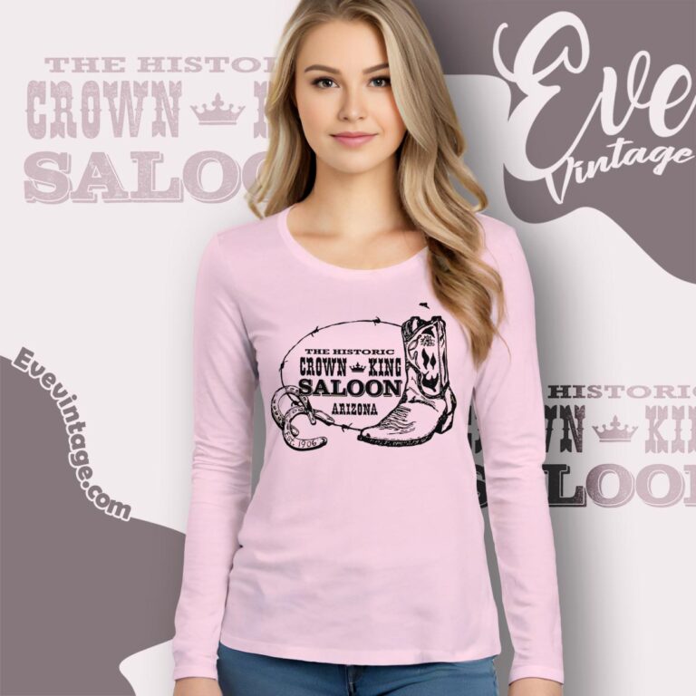 The Historic Crown King Saloon Logo Shirt Long Sleeve The Historic Crown King Saloon Logo Shirt Long Sleeve
