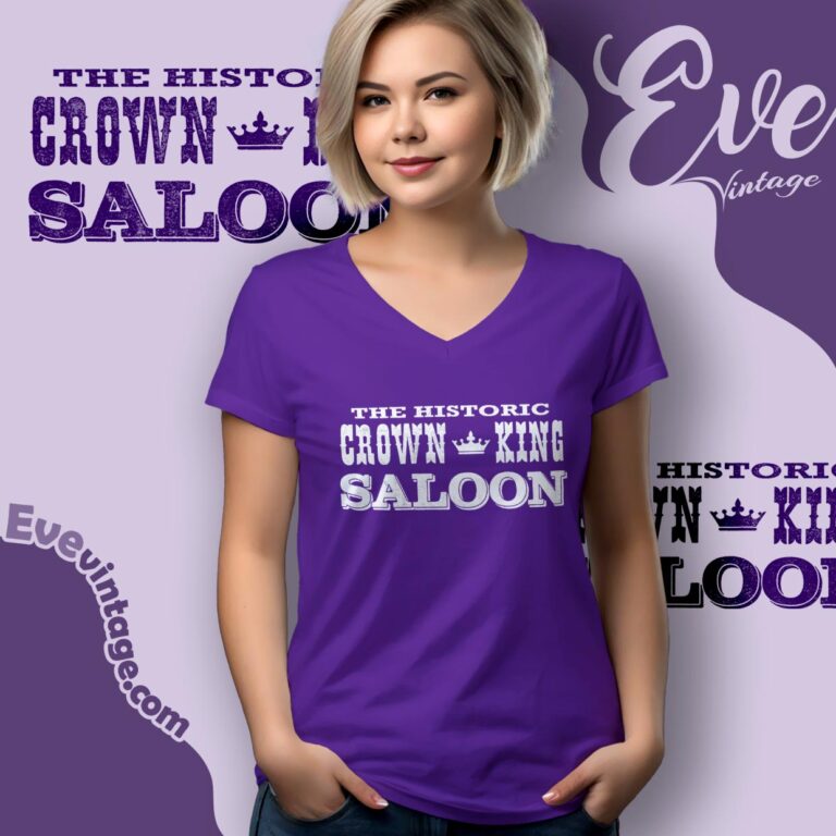 The Historic Crown King Saloon Shirt V Neck TShirt The Historic Crown King Saloon Shirt V Neck TShirt