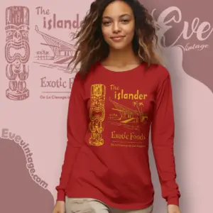 The Islander Bar Shirt Los Angeles Tiki Bar Long Sleeve Tee