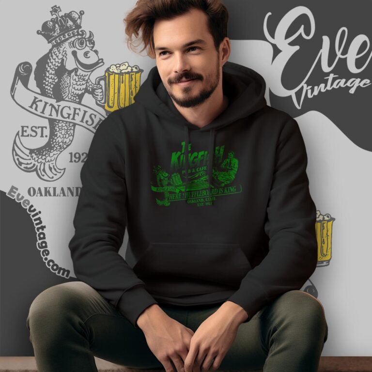 The Kingfish Pub Cafe Shirt Here Shuffleboard Is King Hoodie The Kingfish Pub Cafe Shirt Here Shuffleboard Is King Hoodie