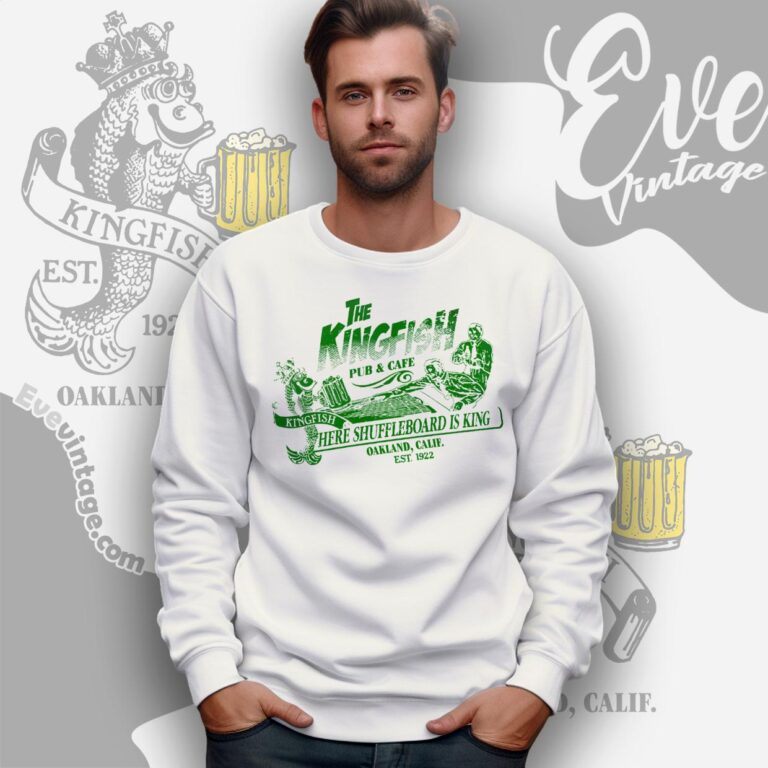 The Kingfish Pub Cafe Shirt Here Shuffleboard Is King Sweatshirt The Kingfish Pub Cafe Shirt Here Shuffleboard Is King Sweatshirt