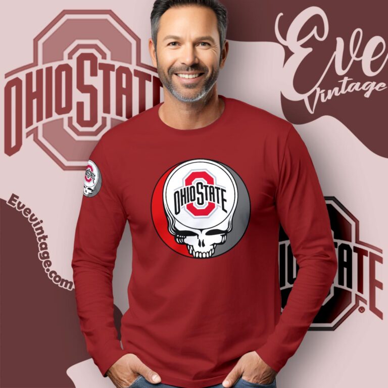 The Ohio State University Steal Your Face Grateful Dead Shirt Long Sleeve Tee The Ohio State University Steal Your Face Grateful Dead Shirt Long Sleeve Tee