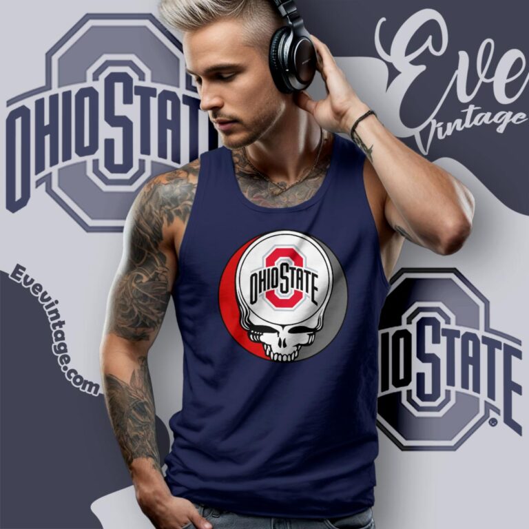 The Ohio State University Steal Your Face Grateful Dead Shirt Tank Top Racerback The Ohio State University Steal Your Face Grateful Dead Shirt Tank Top Racerback