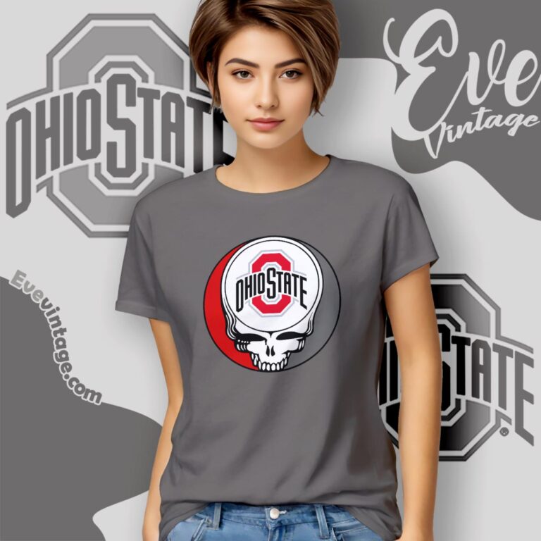 The Ohio State University Steal Your Face Grateful Dead Shirt Women T Shirt The Ohio State University Steal Your Face Grateful Dead Shirt Women T Shirt