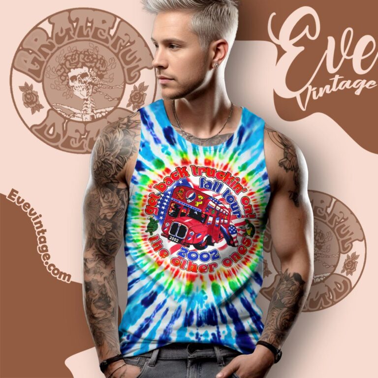 The Other Ones Fall Tour 2002 Grateful Dead Tie dye Tank Top Racerback The Other Ones Fall Tour 2002 Grateful Dead Tie dye Tank Top Racerback