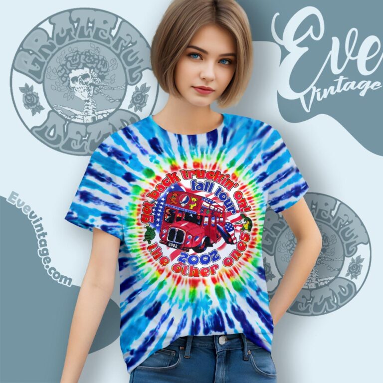 The Other Ones Fall Tour 2002 Grateful Dead Tie dye Women T shirt The Other Ones Fall Tour 2002 Grateful Dead Tie dye Women T shirt