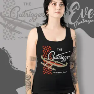 The Outrigger Shirt Monterey Ca Tiki Bar Tank Top Racerback