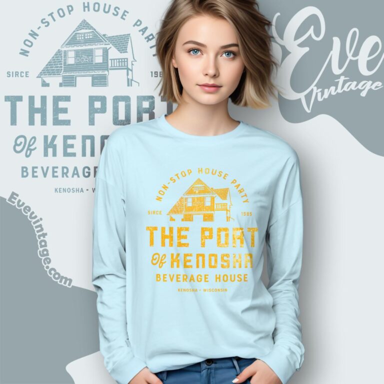 The Port Of Kenosha Beverage House Shirt Long Sleeve Tee The Port Of Kenosha Beverage House Shirt Long Sleeve Tee