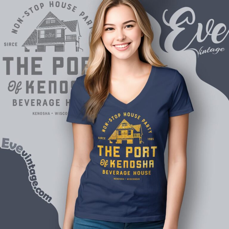 The Port Of Kenosha Beverage House Shirt V Neck TShirt The Port Of Kenosha Beverage House Shirt V Neck TShirt