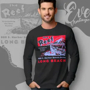 The Reef Shirt Long Beach Tiki Bar Long Sleeve Tee