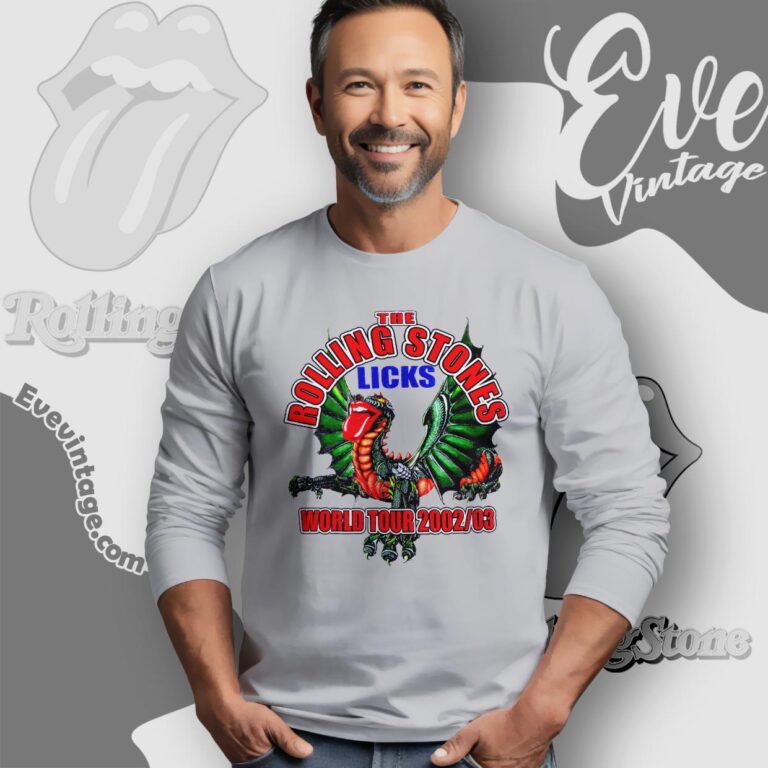 The Rolling Stones Licks World Tour 2022 2003 Shirt Long Sleeve Tee The Rolling Stones Licks World Tour 2022 2003 Shirt Long Sleeve Tee