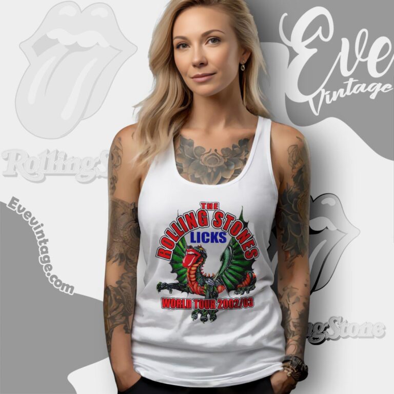 The Rolling Stones Licks World Tour 2022 2003 Shirt Tank Top Racerback The Rolling Stones Licks World Tour 2022 2003 Shirt Tank Top Racerback