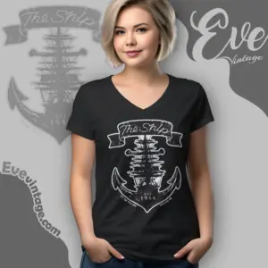 The Ship Tavern Shirt Portland Bar V Neck TShirt