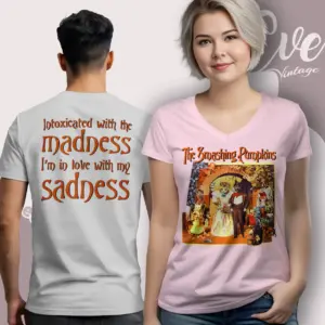 The Smashing Pumpkins Intoxicated With The Madness V Neck TShirt