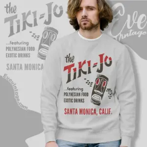 The Tiki jo Shirt Santa Monica Ca Tiki Bar Sweatshirt