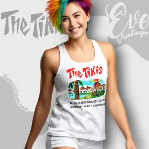 The Tikis Shirt Monterey Park Tiki Bar Tank Top Racerback