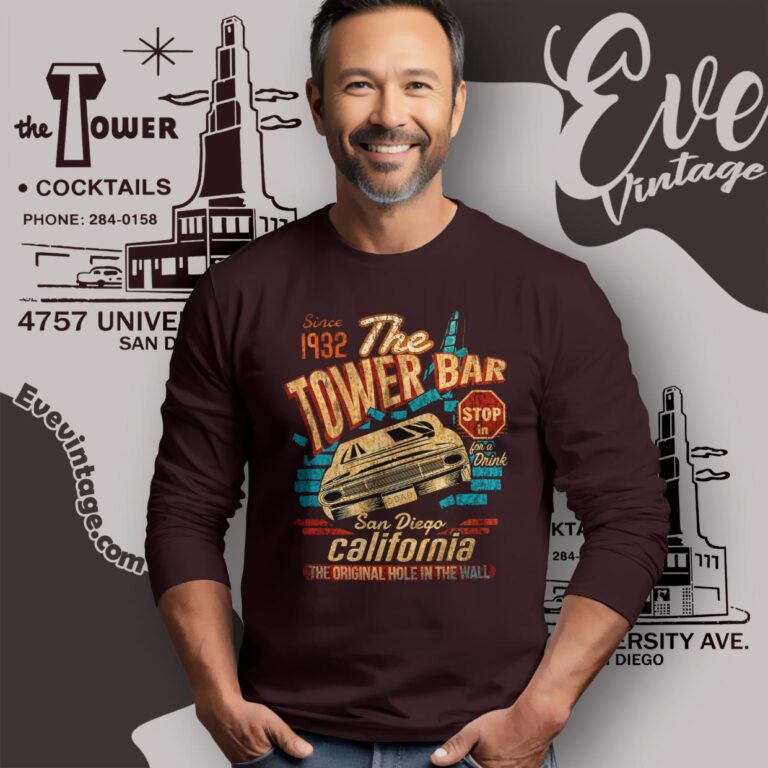 The Tower Bar Shirt The Original Hole In The Wall Long Sleeve Tee The Tower Bar Shirt The Original Hole In The Wall Long Sleeve Tee